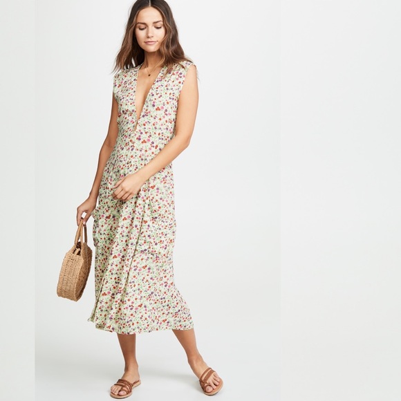 faithfull blohm midi dress